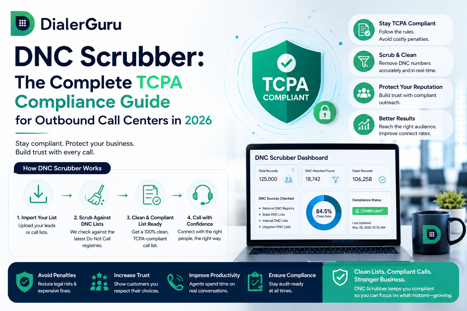 DNC Scrubber: The Complete TCPA Compliance Guide for Outbound Call Centers in 2026